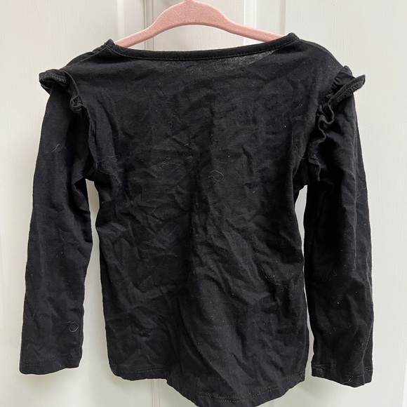 Okie Dokie 24M Black, Just Another Day of Being Awesome Long Sleeve Blouse Top - Picture 3 of 4